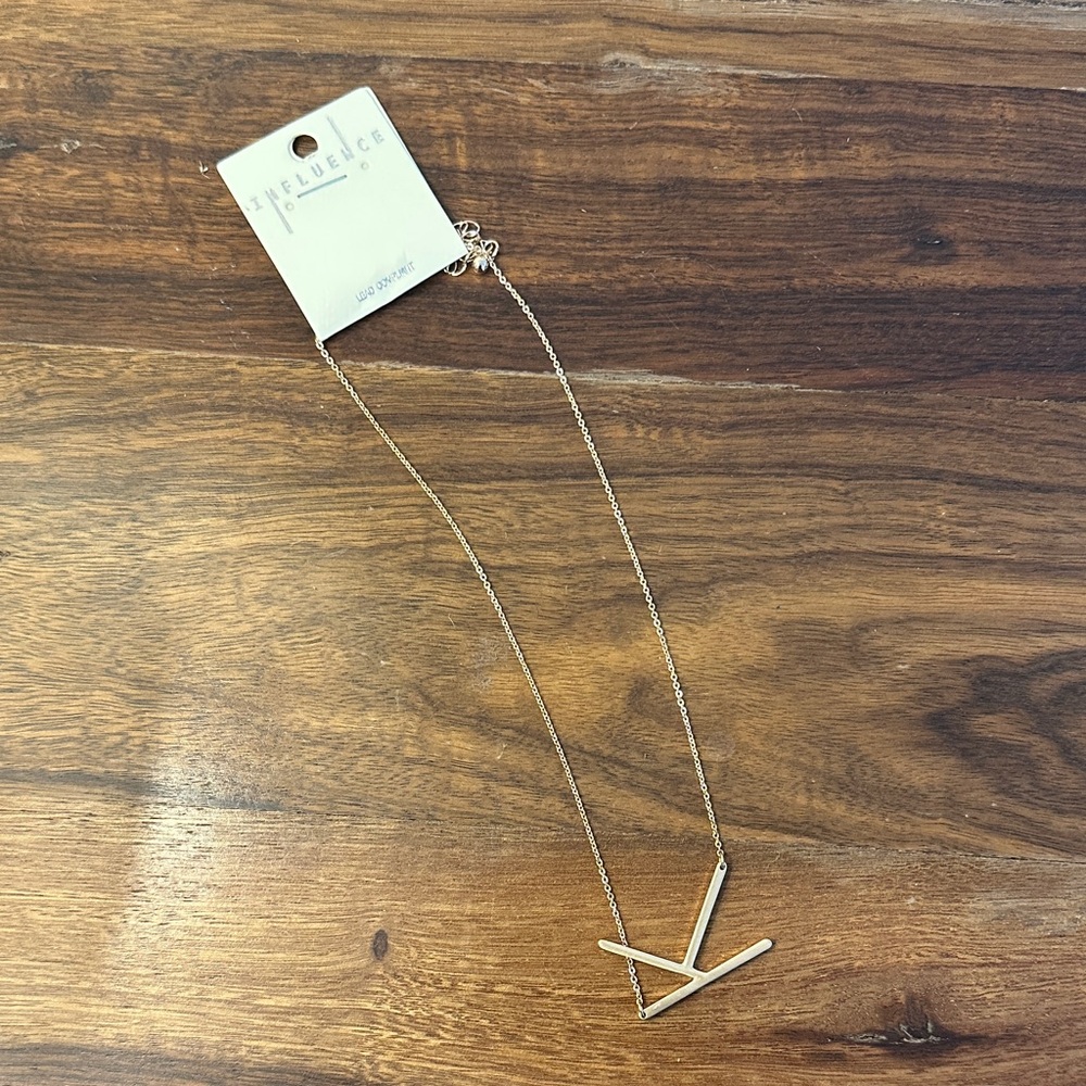 Initial K necklace